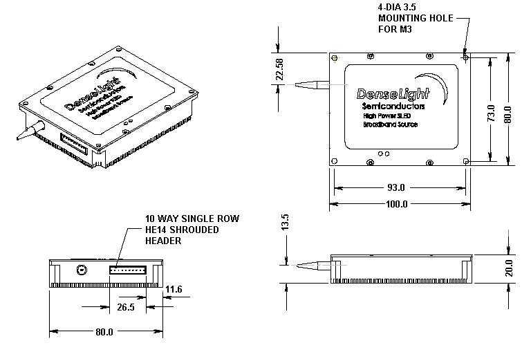 Источник суперлюминесцентного излучения DL-BX10